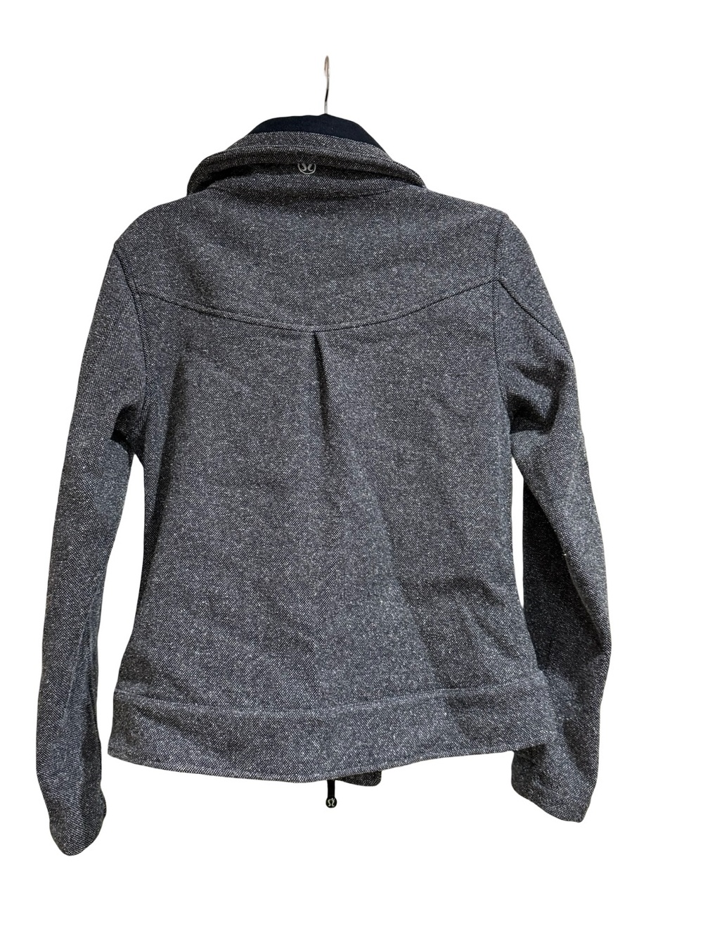 ✨‎ Lululemon Audrey Tweed Bomber Jacket Gray Tweed Zip Front Size 8 - Picture 9 of 13